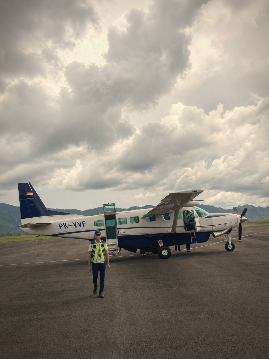 Flying in over the Gayo Highlands of Aceh